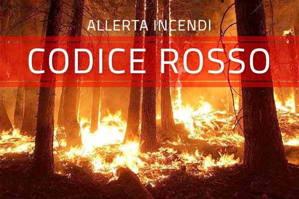 Allerta incendi codice rosso
